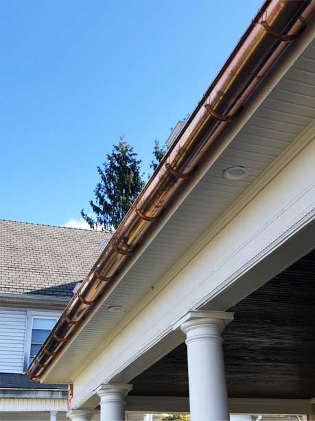 Faux Copper Gutter Options Rockland NY