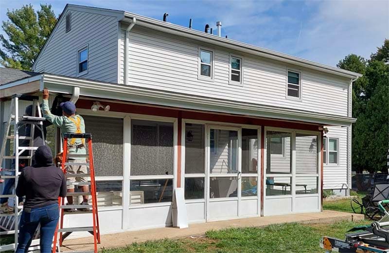 Classic K-Style Aluminum Gutters in Spring Valley